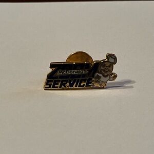 Vintage McDonald’s‎ Zoom Service Speedee Employee Lapel Hat Pin